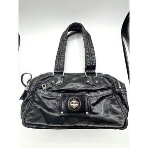 Vintage Y2K Marc Jacobs Puffy Black Patent Leather Handbag
